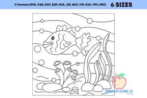 Cute Little Fish Under Water Running Line