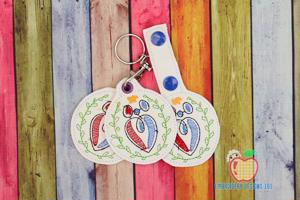 Global Family Day Keyfob Keychain ITH