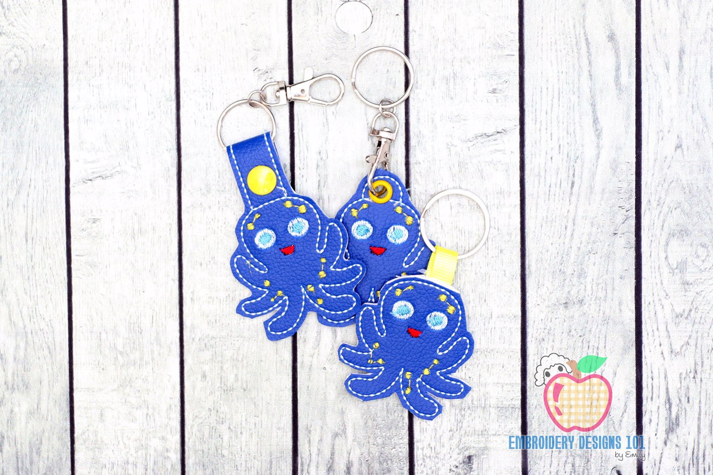 Cute Octopus ITH KeyFob Snaptab